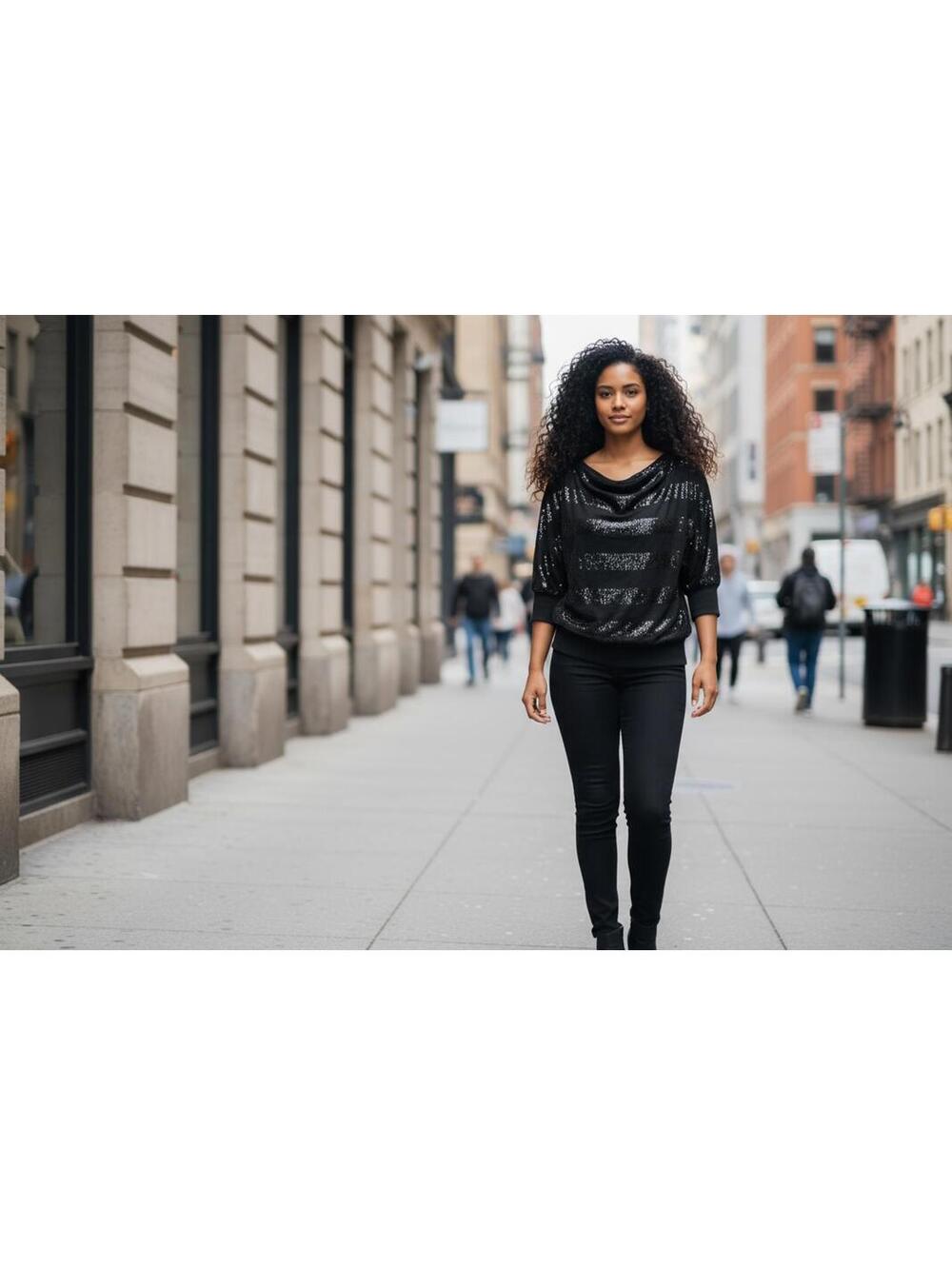 Love Rocks Black Women's Blouse Medium
